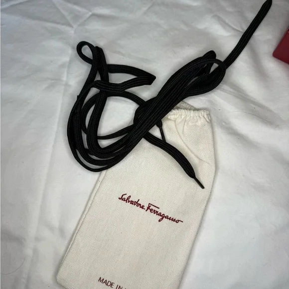 Salvatore Ferragamo black and gold tennis shoes! - Picture 6 of 11